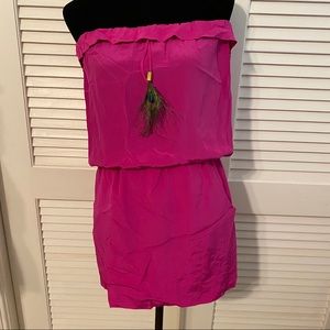 KARINA GRIMALDI MARIA MINI DRESS IN FUSCIA SZ S